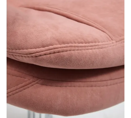 Кресло SOFTY LUX  флок, розовый, 137
