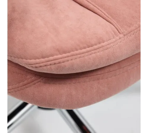 Кресло SOFTY LUX  флок, розовый, 137