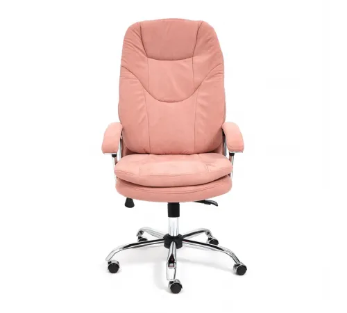 Кресло SOFTY LUX  флок, розовый, 137