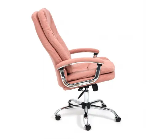 Кресло SOFTY LUX  флок, розовый, 137