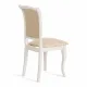 Стул Opera ( OP-SC ) / 1 шт. в упаковке дерево гевея, 45х53х97см, ivory white (слоновая кость 2-5), ткань бежевая (A168B)