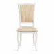 Стул Opera ( OP-SC ) / 1 шт. в упаковке дерево гевея, 45х53х97см, ivory white (слоновая кость 2-5), ткань бежевая (A168B)