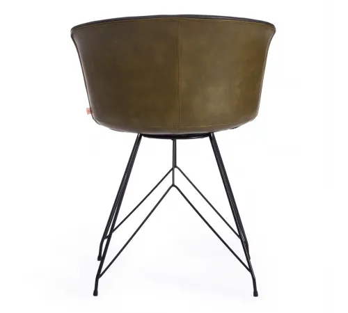 Стул KRANZ (mod. 9322М)/1 шт. в упаковке экокожа/пластик, 53х55х45х76,5, Grey (Cерый) 7/Olive (Оливковый) 19/черный