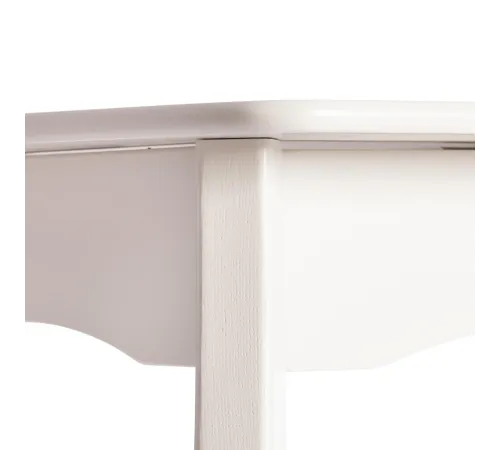 Стол CATERINA PROVENCE  бук, мдф, 100+30x70x75 см, Ivory white