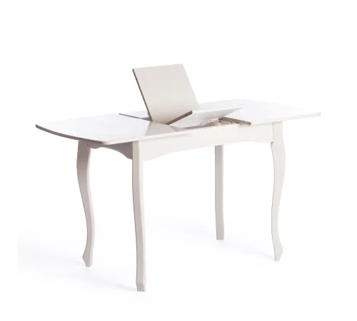 Стол CATERINA PROVENCE  бук, мдф, 100+30x70x75 см, Ivory white