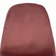 Стул BREEZE (mod. 4724)/1 шт. в упаковке вельвет/металл, 44х53х87 см, Coral (коралловый) HLR44/белый