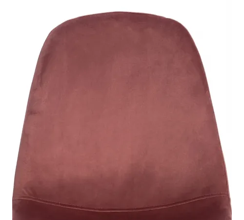 Стул BREEZE (mod. 4724)/2 шт. в упаковке вельвет/металл, 44х53х87 см, Coral (коралловый) HLR44/белый (Комплект из 2 шт.)