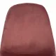 Стул BREEZE (mod. 4724)/2 шт. в упаковке вельвет/металл, 44х53х87 см, Coral (коралловый) HLR44/белый (Комплект из 2 шт.)