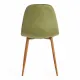 Стул BREEZE (mod. 4724) Велюр/металл, 44х53х87 см, Green (зеленый) HLR54/натуральный (Комплект из 4 шт.)