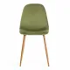 Стул BREEZE (mod. 4724) Велюр/металл, 44х53х87 см, Green (зеленый) HLR54/натуральный (Комплект из 4 шт.)