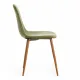 Стул BREEZE (mod. 4724) Велюр/металл, 44х53х87 см, Green (зеленый) HLR54/натуральный (Комплект из 4 шт.)