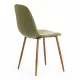 Стул BREEZE (mod. 4724) Велюр/металл, 44х53х87 см, Green (зеленый) HLR54/натуральный (Комплект из 4 шт.)