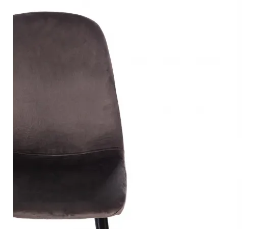 Стул BREEZE (mod. 4724) Велюр/металл, 44х53х87 см, Dark grey (темно-серый) HLR24/черный (Комплект из 4 шт.)