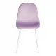 Стул BREEZE (mod. 4724) Велюр/металл, 44х53х87 см, Light lavander (светло-лавандовый) HLR26/белый (Комплект из 4 шт.)