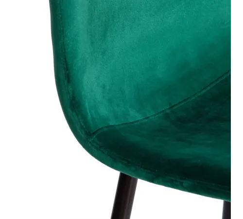 Стул BREEZE (mod. 4724) Велюр/металл, 44х53х87 см, Emerald (изумрудный) HLR56/черный (Комплект из 4 шт.)
