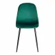 Стул BREEZE (mod. 4724) Велюр/металл, 44х53х87 см, Emerald (изумрудный) HLR56/черный (Комплект из 4 шт.)