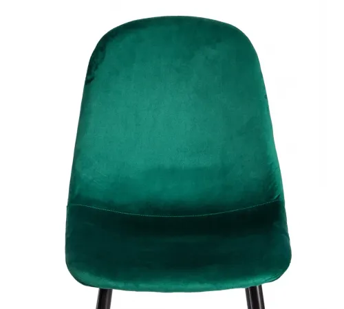 Стул BREEZE (mod. 4724) Велюр/металл, 44х53х87 см, Emerald (изумрудный) HLR56/черный (Комплект из 4 шт.)