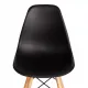 Стул CINDY (EAMES) (mod. 1801) дерево бук/металл/сиденье пластик, 45x51x82 см, Black (черный) (Комплект из 4 шт.)