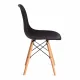 Стул CINDY (EAMES) (mod. 1801) дерево бук/металл/сиденье пластик, 45x51x82 см, Black (черный) (Комплект из 4 шт.)