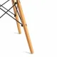 Стул CINDY (EAMES) (mod. 1801) дерево бук/металл/сиденье пластик, 45x51x82 см, Black (черный) (Комплект из 4 шт.)