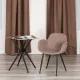 Кресло VALENTINO (mod. PC45-2)/1 шт. в упаковке металл/экокожа/ткань, 55х58х81 см, Brown (коричневый)/чёрный