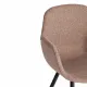 Кресло VALENTINO (mod. PC45-2)/1 шт. в упаковке металл/экокожа/ткань, 55х58х81 см, Brown (коричневый)/чёрный