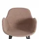 Кресло VALENTINO (mod. PC45-2) металл/экокожа/ткань, 55х58х81 см, Brown (коричневый)/чёрный (Комплект из 2 шт.)