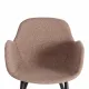Кресло VALENTINO (mod. PC45-2)/1 шт. в упаковке металл/экокожа/ткань, 55х58х81 см, Brown (коричневый)/чёрный