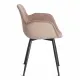 Кресло VALENTINO (mod. PC45-2) металл/экокожа/ткань, 55х58х81 см, Brown (коричневый)/чёрный (Комплект из 2 шт.)