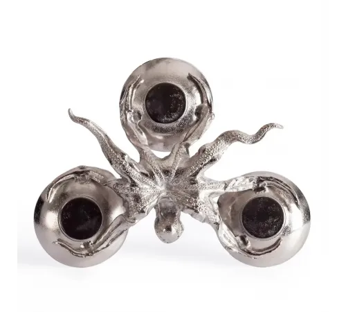 Монетница Secret De Maison OCTOPUS3 (mod. 9613) алюминиевый сплав, 35x26,5x9 см, никель/nickel