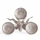 Монетница Secret De Maison OCTOPUS3 (mod. 9613) алюминиевый сплав, 35x26,5x9 см, никель/nickel