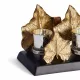 Подсвечник Secret De Maison MAPLE2 (mod. 9374) алюминиевый сплав, 31,5x15x17 см, золотой, черный/gold, black powder coated