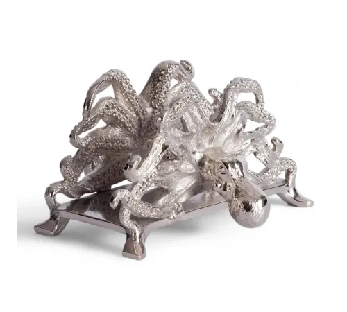 Салфетница Secret De Maison OCTOPUS ( mod. 9681 ) алюминиевый сплав, 18x15x9,5 см, никель/nickel