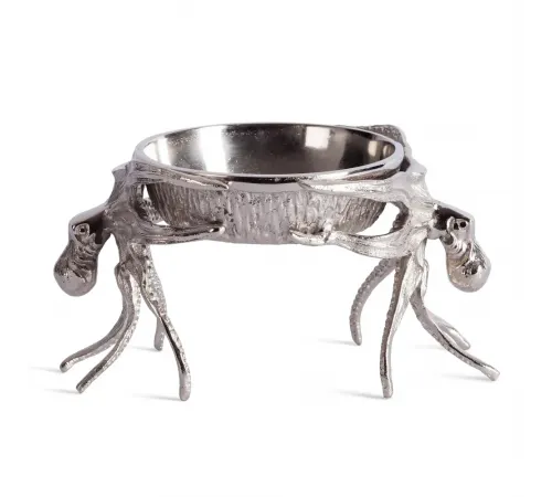 Монетница Secret De Maison OCTOPUS1 (mod. 9608) алюминиевый сплав, 23x16x13,5 см, никель/nickel