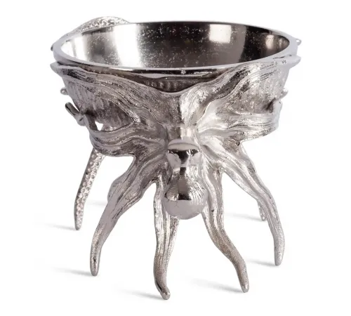 Монетница Secret De Maison OCTOPUS1 (mod. 9608) алюминиевый сплав, 23x16x13,5 см, никель/nickel