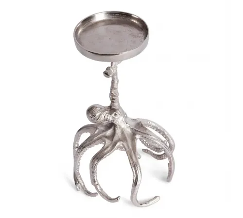 Подсвечник Secret De Maison OCTOPUS2 (mod. 3933) алюминиевый сплав, 17x16,5x25,5 см, никель/nickel antique