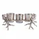 Подсвечник Secret De Maison OCTOPUS3 (mod. 3923) алюминиевый сплав, 24,5x11,5x11 см, никель/nickel antique