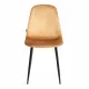 Стул BREEZE (mod. JSC-58) Велюр/металл, 44х53х86 см, brown (коричневый) HLR12/черный (Комплект из 4 шт.)