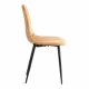 Стул BREEZE (mod. JSC-58) Велюр/металл, 44х53х86 см, brown (коричневый) HLR12/черный (Комплект из 4 шт.)