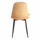 Стул BREEZE (mod. JSC-58) Велюр/металл, 44х53х86 см, brown (коричневый) HLR12/черный (Комплект из 4 шт.)