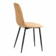 Стул BREEZE (mod. JSC-58) Велюр/металл, 44х53х86 см, brown (коричневый) HLR12/черный (Комплект из 4 шт.)
