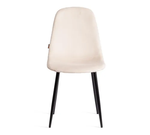Стул BREEZE (mod. JSC-58) Велюр/металл, 44х53х86 см, beige (бежевый) HLR2/черный  (Комплект из 4 шт.)