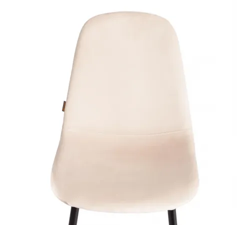 Стул BREEZE (mod. JSC-58) Велюр/металл, 44х53х86 см, beige (бежевый) HLR2/черный  (Комплект из 4 шт.)