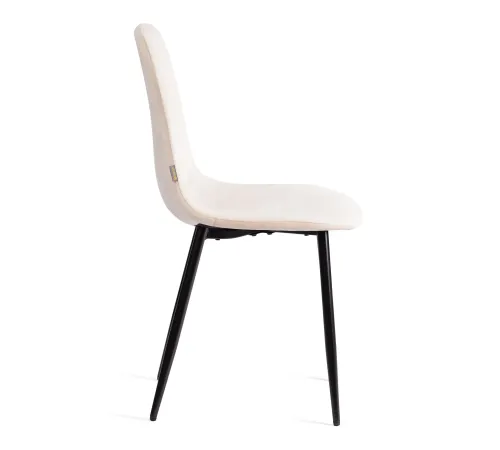 Стул BREEZE (mod. JSC-58) Велюр/металл, 44х53х86 см, beige (бежевый) HLR2/черный  (Комплект из 4 шт.)