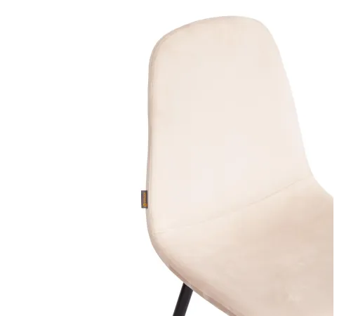 Стул BREEZE (mod. JSC-58) Велюр/металл, 44х53х86 см, beige (бежевый) HLR2/черный  (Комплект из 4 шт.)