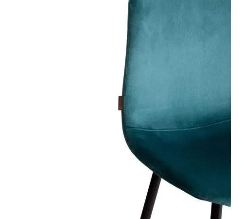 Стул BREEZE (mod. JSC-58) Велюр/металл, 44х53х86 см, light blue (светло-синий) HLR60/черный  (Комплект из 4 шт.)