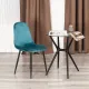 Стул BREEZE (mod. JSC-58) Велюр/металл, 44х53х86 см, light blue (светло-синий) HLR60/черный  (Комплект из 4 шт.)