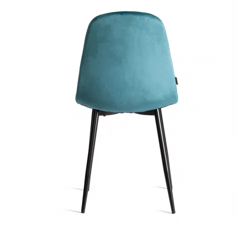 Стул BREEZE (mod. JSC-58) Велюр/металл, 44х53х86 см, light blue (светло-синий) HLR60/черный  (Комплект из 4 шт.)