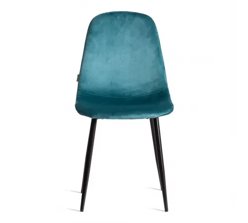 Стул BREEZE (mod. JSC-58) Велюр/металл, 44х53х86 см, light blue (светло-синий) HLR60/черный  (Комплект из 4 шт.)