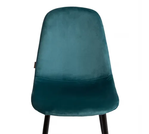 Стул BREEZE (mod. JSC-58) Велюр/металл, 44х53х86 см, light blue (светло-синий) HLR60/черный  (Комплект из 4 шт.)